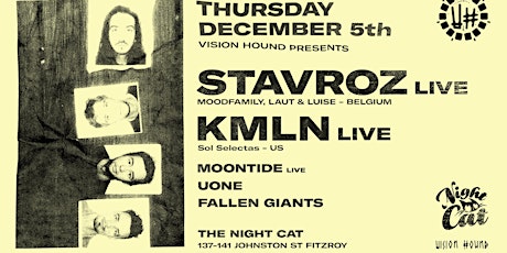 Vision Hound presents Stavroz Band, KMLN Live ++ primary image