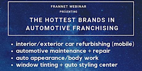 Lunch & Learn Webinar: Four Great Automotive Franchises to Own primary image