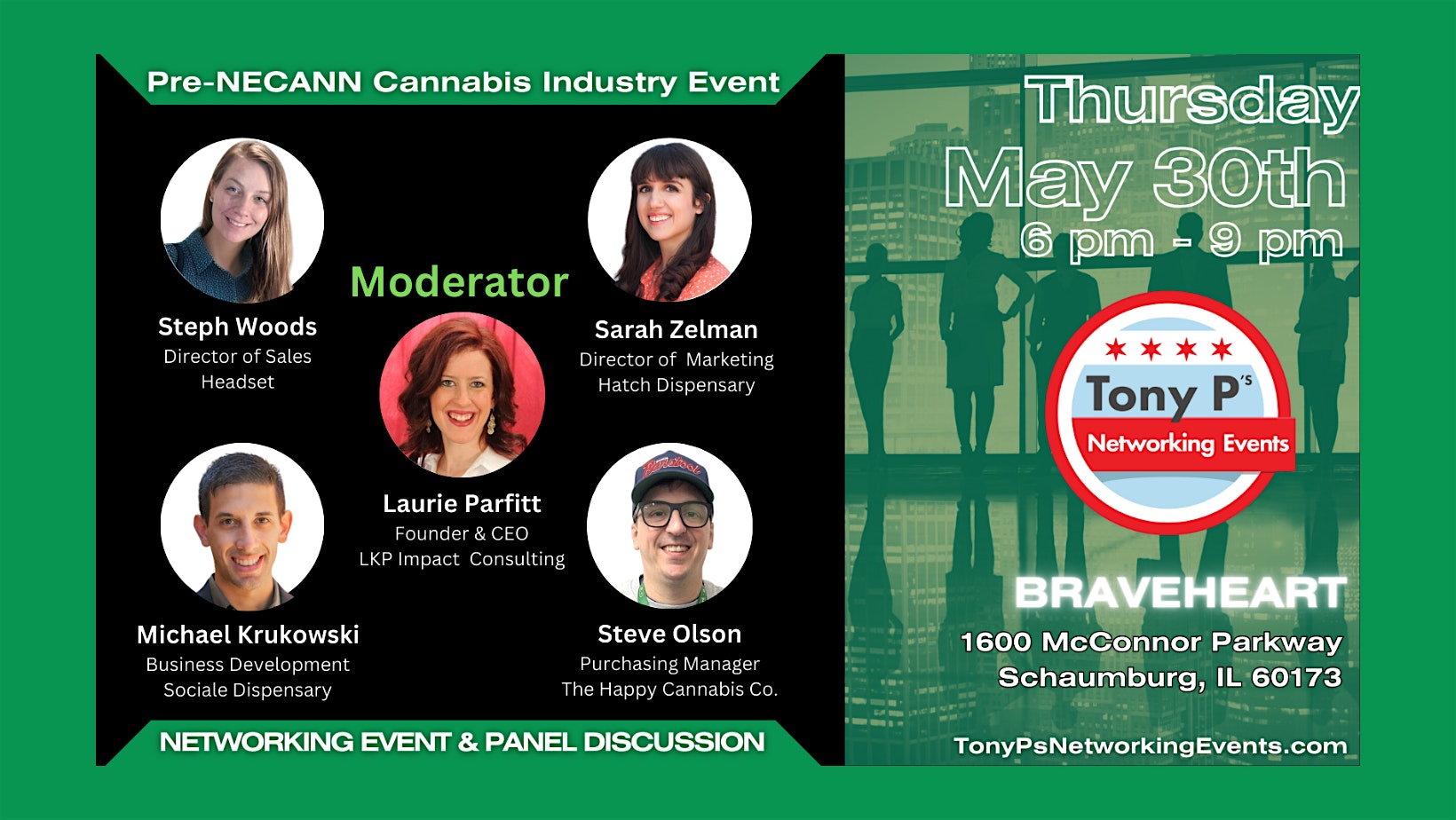 Tony P’s Pre-NECANN Cannabis Industry Networking Event & Panel Discussion
