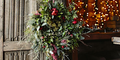 Petal & Feast Christmas Wreath Making at Bignor Park primary image