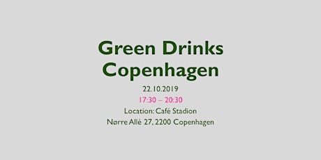 Green Drinks Copenhagen - October edition primary image