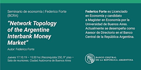 Imagen principal de Seminario de Economía | Federico Forte (BCRA)