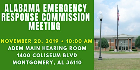 Alabama Emergency Response Commission (AERC) Bi-Annual Meeting primary image