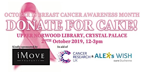 Coffee and Cake - in aid of Cancer Research UK and Alex's Wish primary image