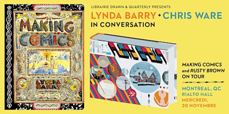 SOLD OUT! Lynda Barry + Chris Ware in Conversation primary image