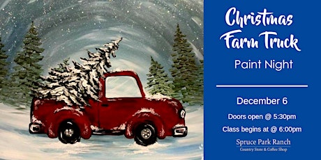 Christmas Farm Truck Paint Night primary image