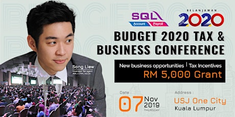 Budget 2020 Tax & Business Conference - KL @ USJ One City primary image