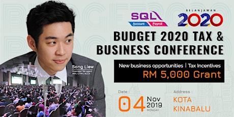 Budget 2020 Tax & Business Conference - KK @ Wisma MUIS primary image