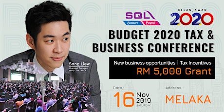 Budget 2020 Tax & Business Conference - Melaka @ Pay Teck School primary image