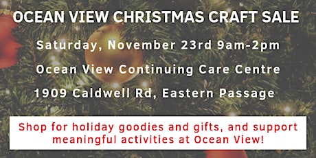Ocean View Christmas Craft Sale primary image