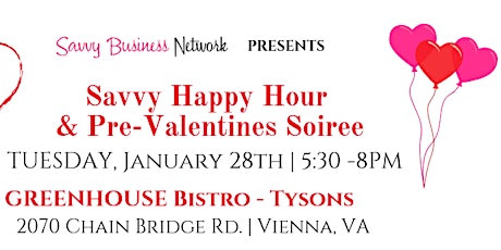 Happy Hour & Pre-Valentines Soiree - Tysons primary image