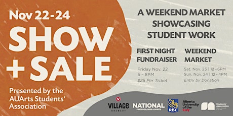 First Night Fundraiser: AUArts Students' Association Fall 2019 Show + Sale primary image