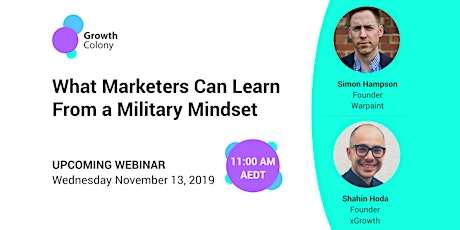 Webinar: What Marketers Can Learn from a Military Mindset primary image