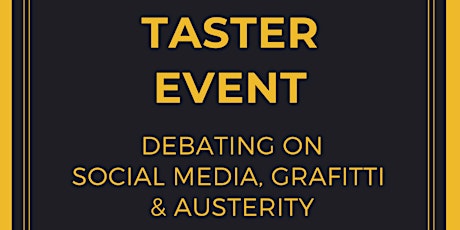 Taster Event - Open Debate (Students Only) primary image
