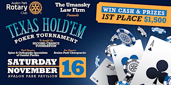 Rotary Club of Avalon Park 2nd Annual Poker Tournament