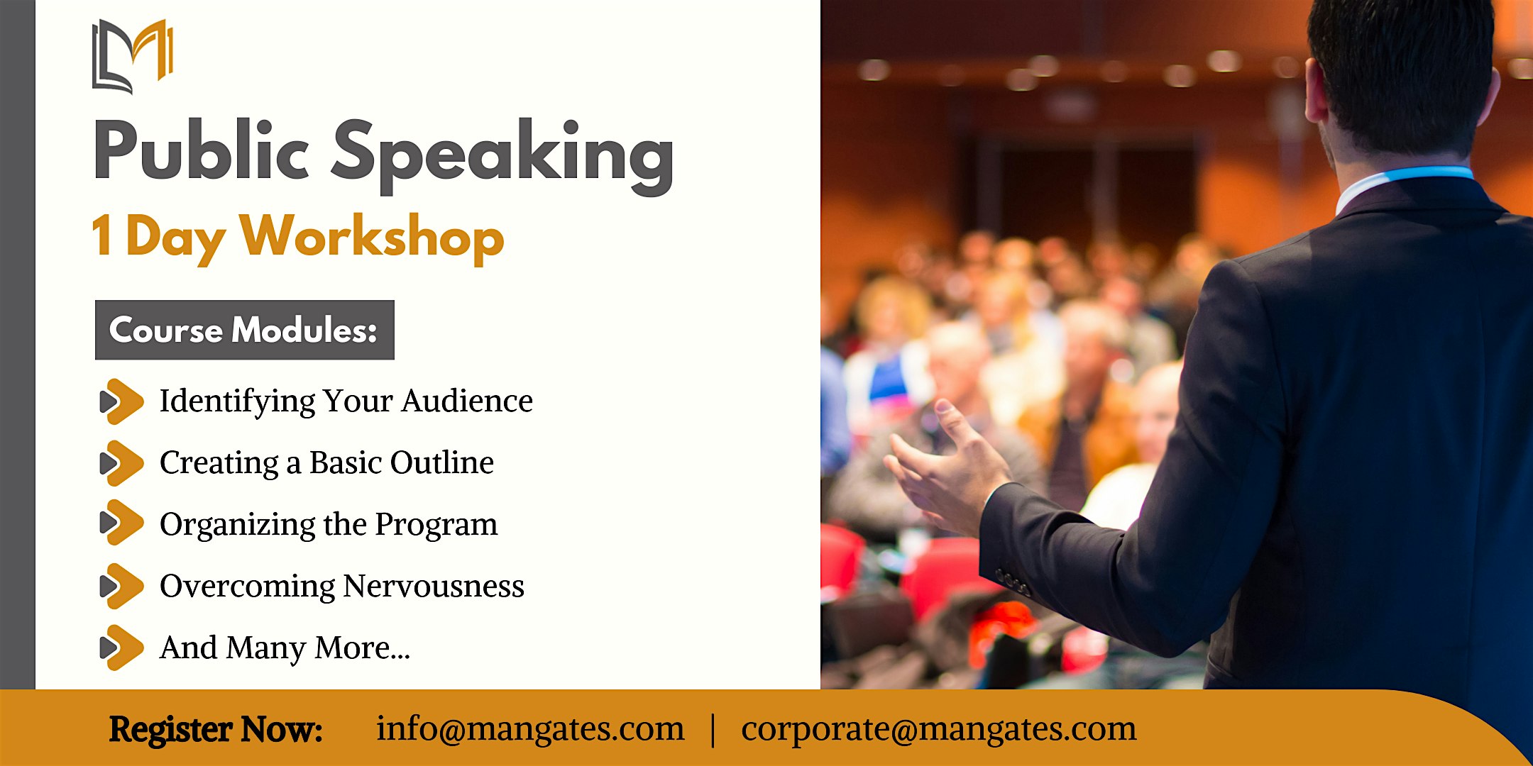 Public Speaking 1 Day Workshop in Montreal on Aug 02nd, 2024