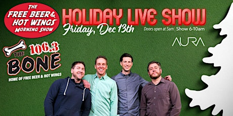 Image principale de Free Beer & Hot Wings Holiday Live Show