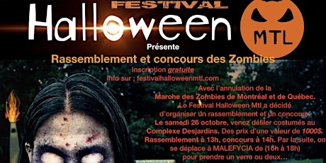 Festival Halloween Mtl. Rassemblement des Zombies primary image
