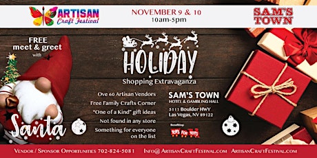 Holiday Shopping Christmas Extravaganza Artisan Craft Festival primary image