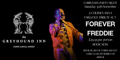 JOIN US FOR A FESTIVE NIGHT OF FUN, FOOD, FIZZ AND FREDDIE MERCURY TRIBUTE! primary image