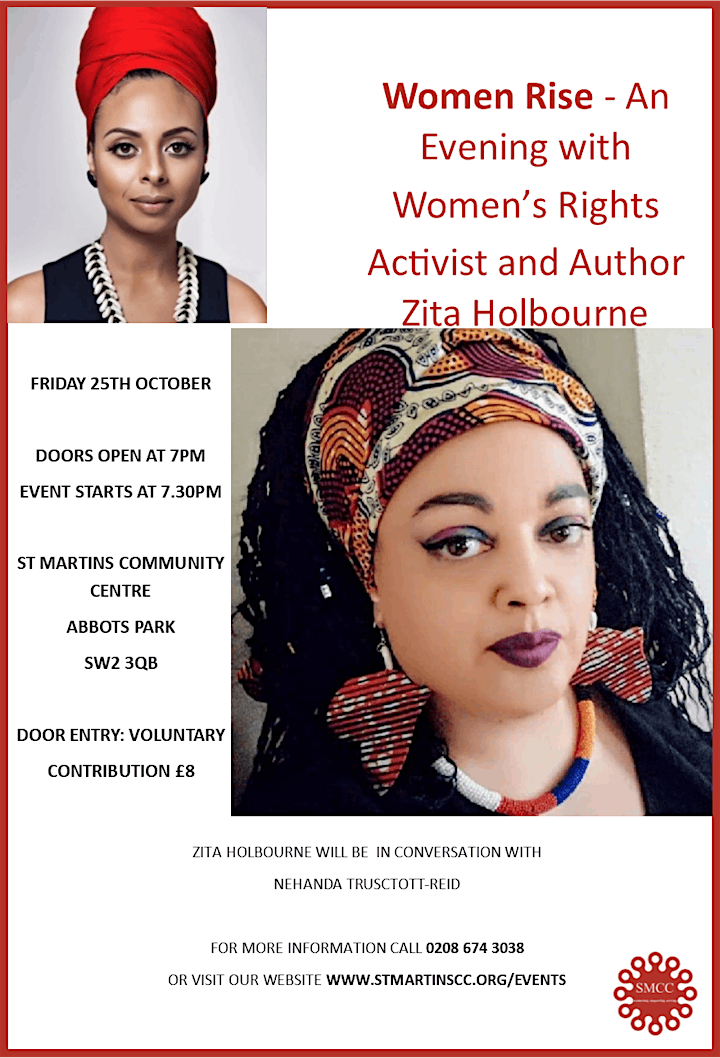 
		Women Rise! - An Evening with Activist and Artist Zita Holbourne image
