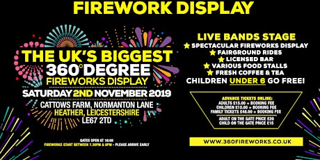 The UK's Biggest 360 Fireworks Display 2019