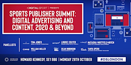 Sports Publisher Summit: Digital Advertising and Content, 2020 & Beyond primary image