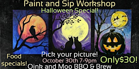 Paint and Sip Workshop Halloween Edition primary image
