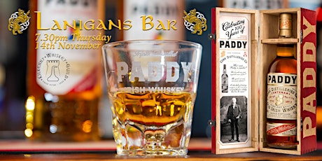 Paddy Irish Whiskey at Lanigan's 2019 primary image