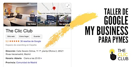 Imagen principal de Taller de Google My Business para PYMES