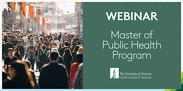 Career Opportunities with an MPH degree from UVM Webinar