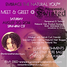 Meet & Greet @ Pampered & Twisted Natural Hair Boutique with Embrace the Natural You primary image