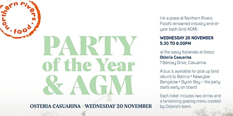 Northern Rivers Food Party of the Year and AGM!! primary image