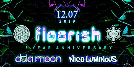 Floorish 3 Year Anniversary feat. Dela Moon, Nico Luminous & Friends primary image