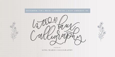 Faux Calligraphy/ Handlettering Workshop 101 [brunch edition] primary image