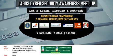 Cyber Security Meet-Up Lagos [October 2019] primary image