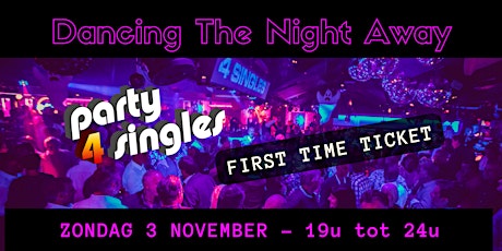 Primaire afbeelding van Party4singles | First Time Ticket | ZONDAG 3 NOVEMBER | Willy's Moustache