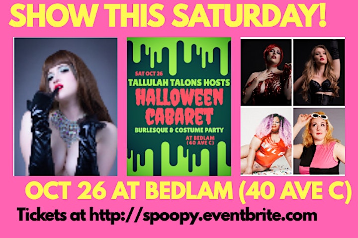 Halloween Burlesque Show Hosted By Tallulah Talons image