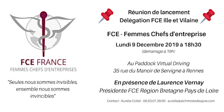 FCE Femmes Chefs d'Entreprise - Réunion de lancement de la délégation 35