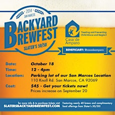 Slater's 50/50 San Marcos Backyard Brewfest primary image