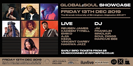 Global Soul Live Showcase: Reuben James, Kadeem Tyrell, Emiko, Ajia, Kezia, Vincent Darby & Namiwa Jazz  primary image