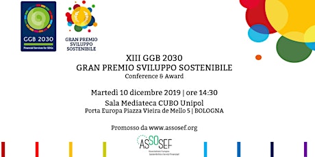 XIII GGB 2030-Financial Services for SDGs|Gran Premio Sviluppo Sostenibile