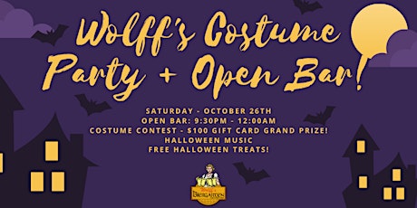 Wolff's Costume Party + Open Bar! primary image