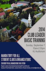 Club Leader BASIC TRAINING Fall 2014 primary image