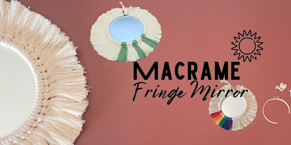 Macrame Fringe Mirror