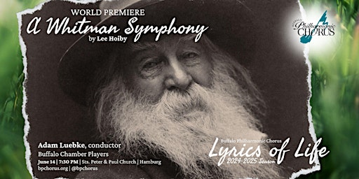 The Buffalo Philharmonic Chorus Presents: A Whitman Symphony primary image