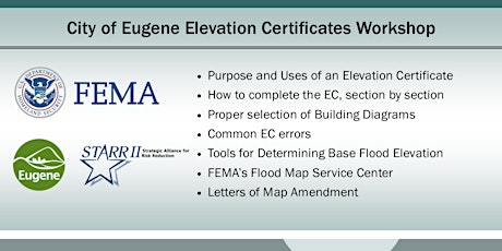 FEMA Region 10 Elevation Certificates Workshop (Eugene) primary image