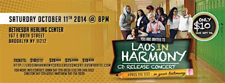 Laos In Harmony CD release concert primary image