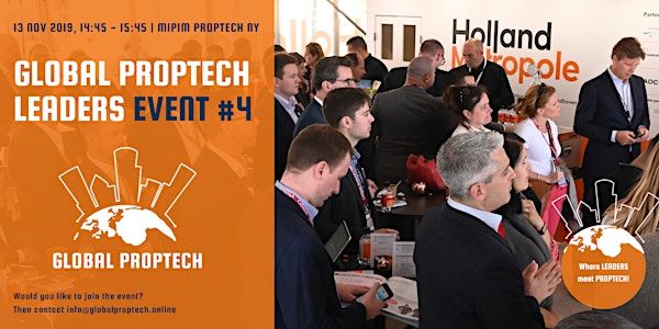 Global PropTech Leaders 4th edition (MIPIM PropTech NYC 2019)