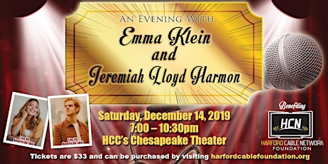An Evening with Emma Klein & Jeremiah Lloyd Harmon primary image